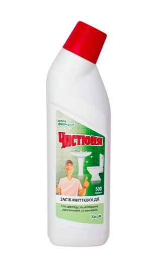 Засіб для чищення унітазів ЧИСТЮНЯ 0,5 л. (4820168430473)